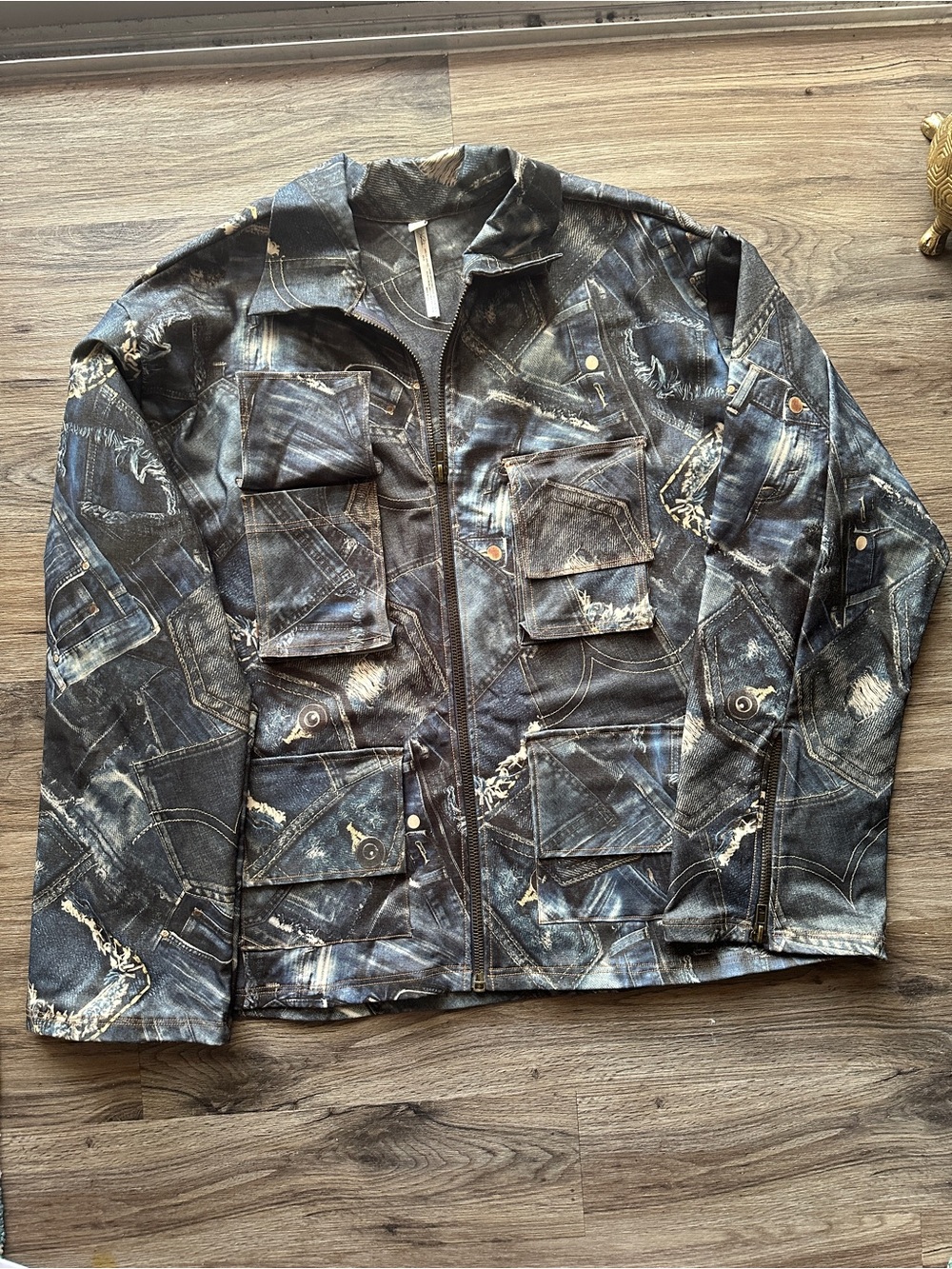 Laina Rauma Denim Illusion Utility Jacket
